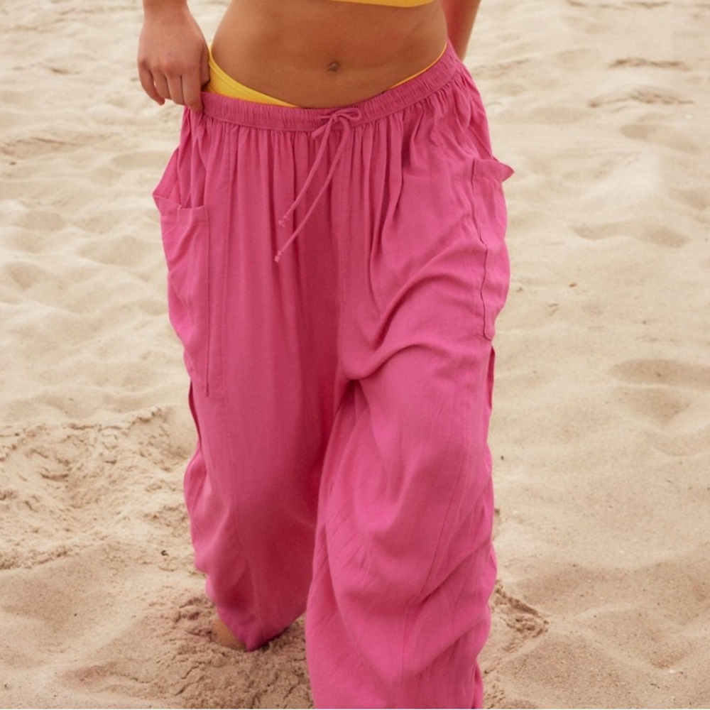 Free People Pink Track Pants